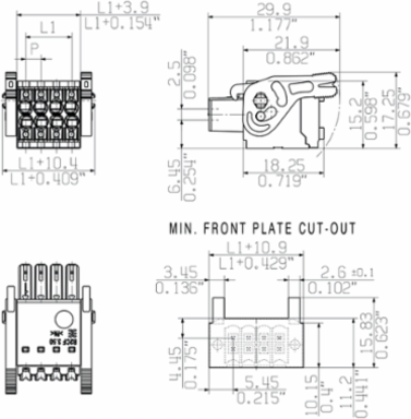PCB Plug-In Connector, Female, 3.50 mm, 16 Poles, PUSH IN Connection, 1.5 mm2