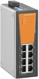 Unmanaged Network Switch 8 RJ45 Ports, IP30, -40 C to 75 C Operating Temp