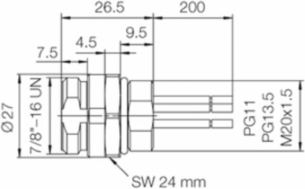 SAIE-7/8S-4-0.2U-PG11