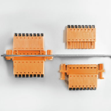 PCB Plug-in Connector, Orange, 12.5 mm Length, 9.5 mm Width, 0.614 g Weight