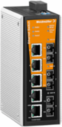 Managed Network Switch, 5x RJ45 Ports, IP30, -40 C to 75 C
