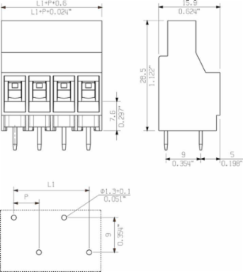LL 6.35/06/90V 5.0SN BK BX