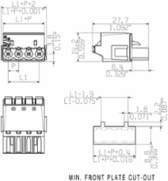 PCB Plug-In Connector 5.08 mm, 2 Poles, 180 , PUSH IN Tension-Clamp