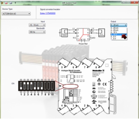 Bipolar Signal Converter 1-Channel, 6.1mm Width, Configurable Input/Output
