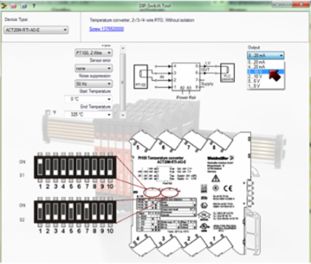 ACT20M Temperature Converter, RTD Input, PT100, 0.24 Inch Width, 112.5 mm Height