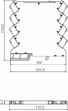 ACT20M Temperature Converter, RTD Input, PT100, 0.24 Inch Width, 112.5 mm Height