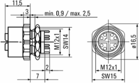 IE-PCB2-M12X-S-180