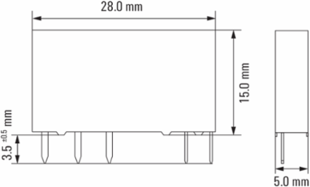 Relay Module, 1 CO Contact (AgNi), 24 V DC, 6 A Continuous Current, IP67