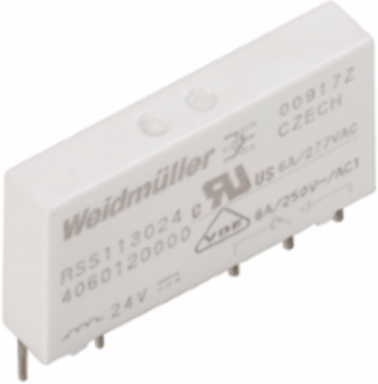 Relay Module, 1 CO Contact (AgNi), 24 V DC, 6 A Continuous Current, IP67