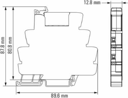 TERMSERIES Relay Module, 24VDC, 16A, 1 CO Contact