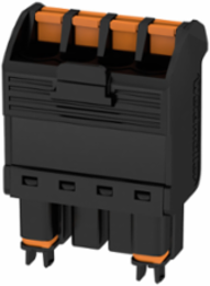 PCB Plug-in Connector 5.00 mm Pitch, 4 Poles, 180 Angle, Black