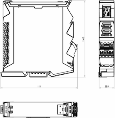 ACT20C Gateway, Ethernet IP, Modbus TCP, 4.472 Inch Depth, 117.2 mm Height