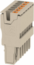 Plug 2.5 mm2, 800 V, 24 A, 6 Poles, Dark Beige
