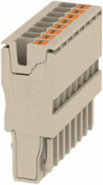 APG Push In Plug, 8 Poles, 800 V, 24 A, 2.5 mm2, Dark Beige