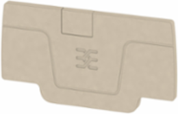 AEP 2C 2.5 End Plate, 2.077 Inch Height, 1.146 Inch Depth, With Snap-In Pegs