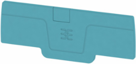 AEP End Plate 0.083 Inch Width, 2.974 Inch Height, Blue, Wemid Material
