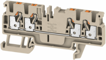 Feed-Through Terminal Block, 2.5 mm², 800 V, 24 A, PUSH IN Technology