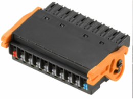 BL-I/O Female Connector 3.50 mm, 10 Poles, 180 , PBT Insulation