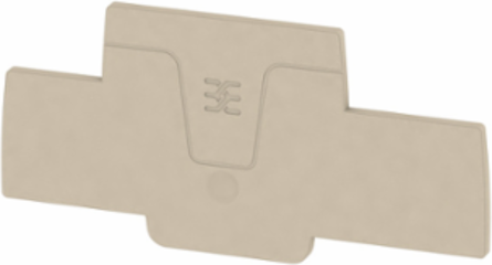 A-Series End Plate, 2.1 mm Width, Dark Beige, V-0 Flammability Rating