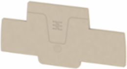 A-Series End Plate, 2.1 mm Width, Dark Beige, V-0 Flammability Rating