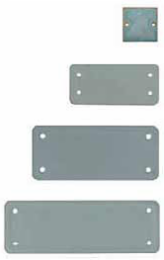 RockStar Cover Plate, Size 2, Plastic, 4 Inch Length, Grey