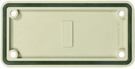 RockStar Heavy Duty Connector Cover Plate, Size 4 Inch, Plastic, Grey