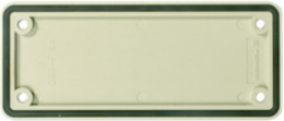 Cover Plate, Size 6, 4.5mm Diameter, Plastic, Grey