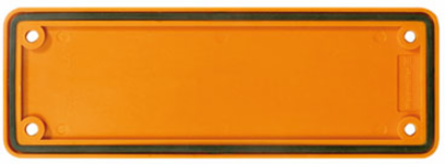 Heavy-Duty Connector Cover Plate, Size 8, Plastic, Orange
