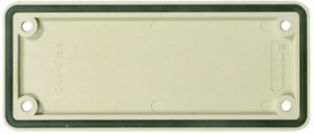 RockStar Heavy-Duty Connector Cover Plate, Size 8, Plastic, Grey