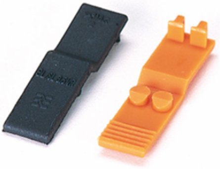 PCB Plug-in Connector, 1 Pole, Orange, 0.32g, Temperature Range -50 C to 100 C