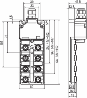 SAI-6-M 3P IDC