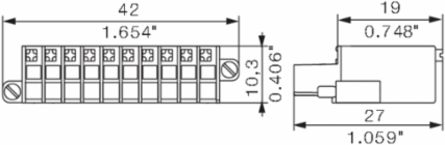 PCB Plug-In Connector 3.50 mm Pitch, 10 Poles, Push-In Connection, 1.5 mm2