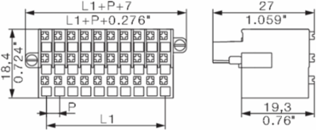 PCB Plug-in Connector, 3.50 mm, 30 Poles, PUSH IN, Max Clamping 1.5 mm2