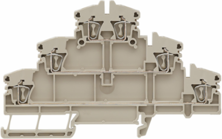 Multi-Tier Tension-Clamp Terminal Block 2.5 mm2, 500 V, 20 A, 3 Levels