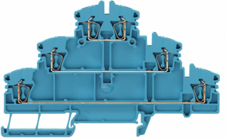 Multi-Tier Terminal Block, 2.5 mm2, 500 V, 20 A, Blue