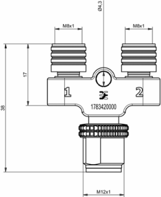 SAI-Y-4-4/2-4 M12/8