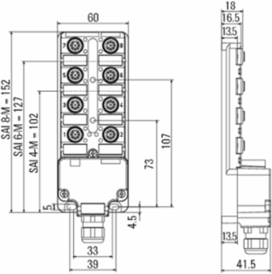 SAI-4-M 8P M12