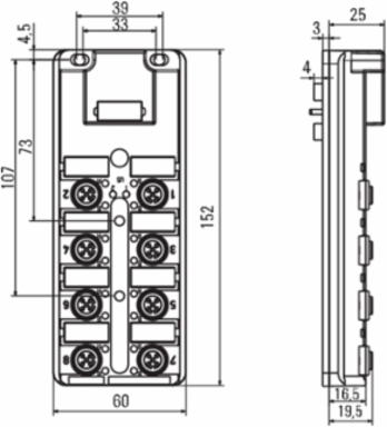 SAI-8-B 5P M12 SL