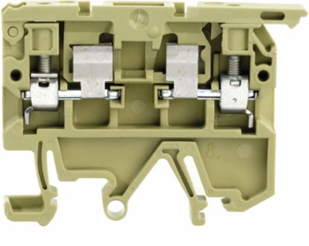 SAK Fuse Terminal Block, 4 mm2, Snap-on Mounting, 24V AC/DC