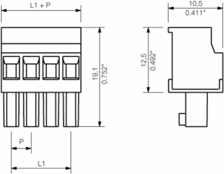 OMNIMATE Signal PCB Connector, 3.81 mm Pitch, 11 Poles, 270
