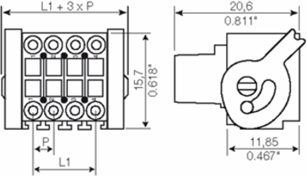 PCB Plug-in Connector 3.50 mm, 12 Poles, Tension-Clamp Connection