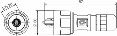 IE-PS-V01M-2SC-POF