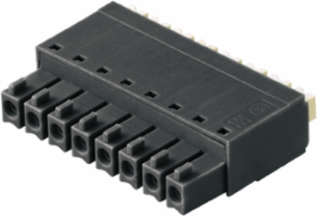 PCB Plug-in Connector 3.81 mm Pitch, 5 Poles, 180 , PUSH IN Connection, Box