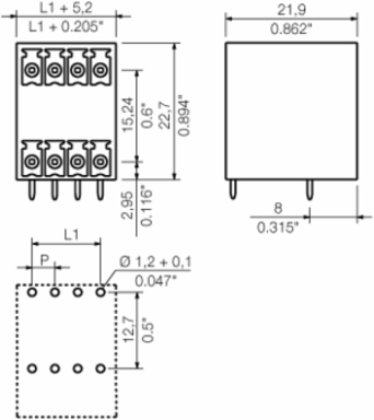SCD 3.81/22/90G 3.2SN OR BX