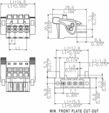 BLF 5.00 mm Female Plug Connector, 11 Poles, 16.5 A, 90