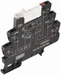 TERMSERIES Relay Module, 1 CO Contact, 120V AC, 6A, 6.4mm Width