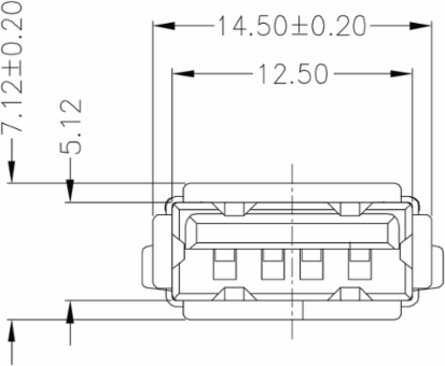 USB2.0A T1V 2.5N4 TY BK