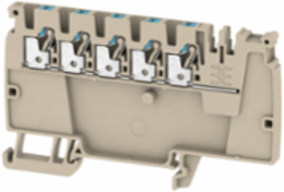 Modular Distribution Terminal Block, 2.5 mm2, 800 V, 24 A, Dark Beige