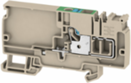 PUSH IN Supply Terminal Block, 6 mm2, 500 V, 1 Level, Dark Beige