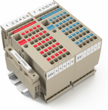 PUSH IN Supply Terminal, 10 mm2, 800 V, 57 A, Dark Beige